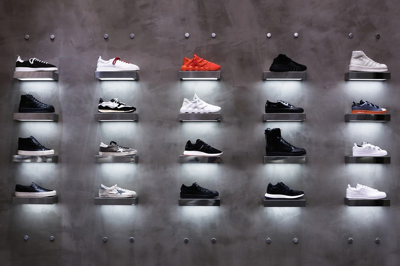 LOIT LA Store Launch Sneaker Wall