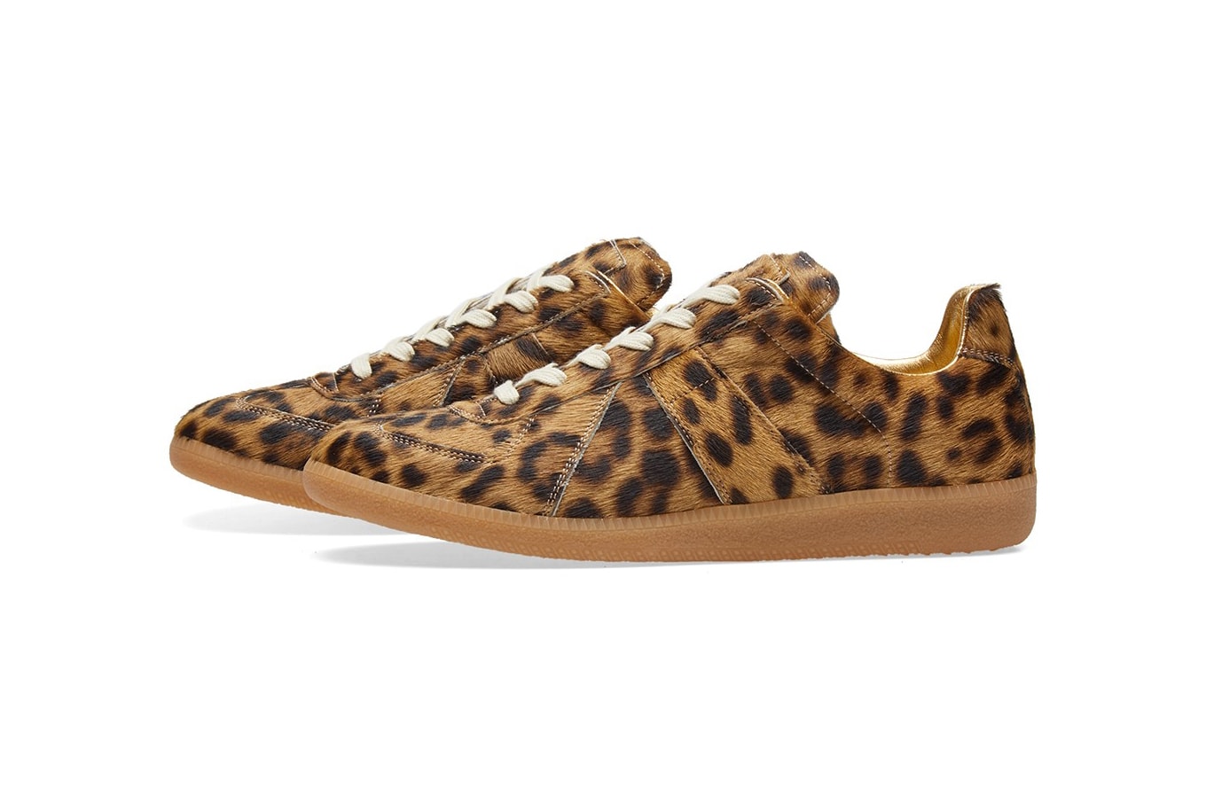 Maison Margiela Replica Leopard Reflective sneakers animal print military end clothing shoes kicks