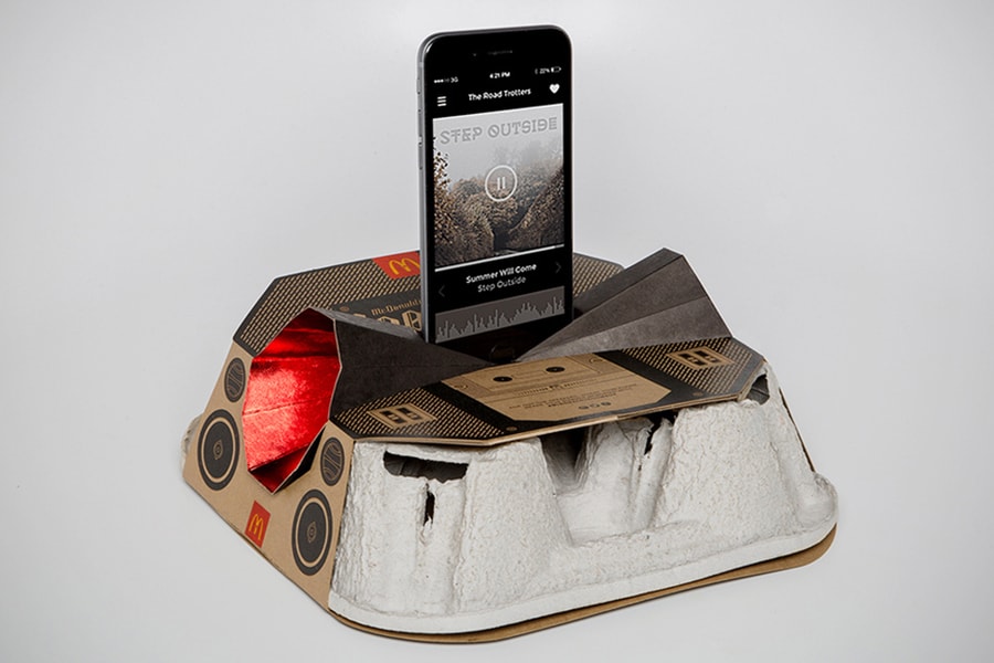 McDonald's Recyclable Boombox Drinks Tray
