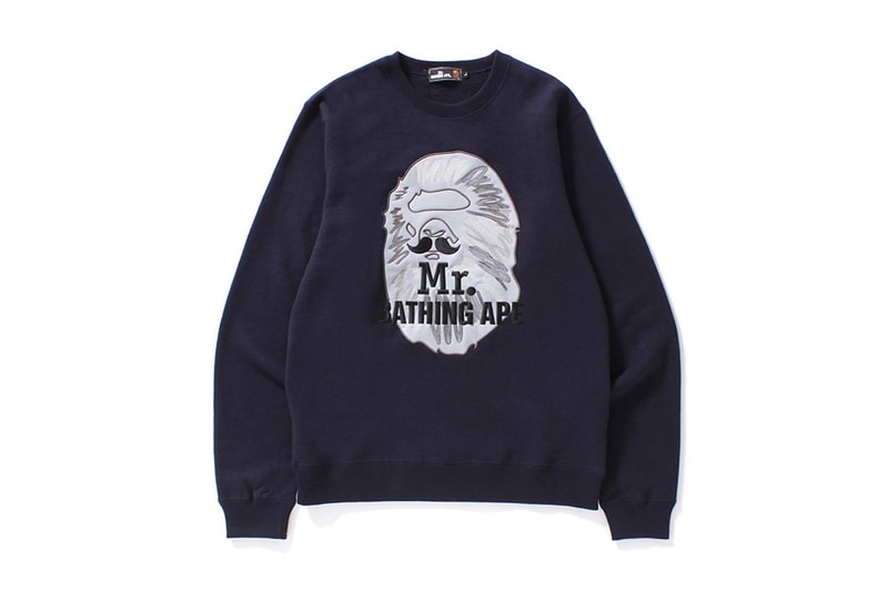 Mr Bathing Ape 2017 Fall Winter Collection BAPE Mustache Sweatshirt T Shirt Button Down Cap Hat Snapback