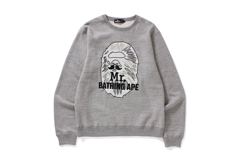 Mr Bathing Ape 2017 Fall Winter Collection BAPE Mustache Sweatshirt T Shirt Button Down Cap Hat Snapback