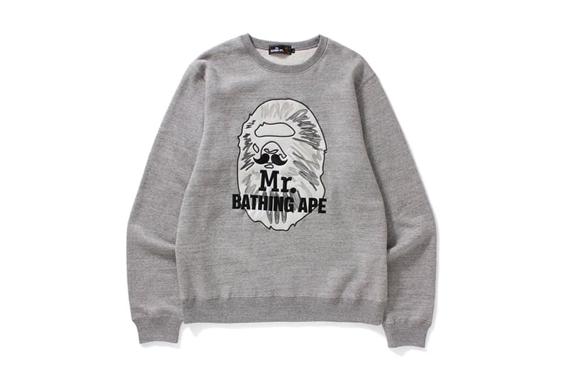 Mr Bathing Ape 2017 Fall Winter Collection BAPE Mustache Sweatshirt T Shirt Button Down Cap Hat Snapback