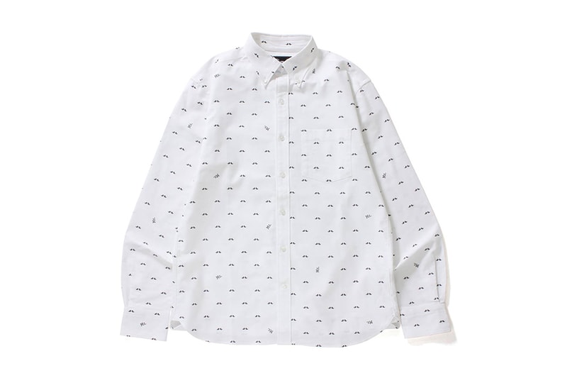 Mr Bathing Ape 2017 Fall Winter Collection BAPE Mustache Sweatshirt T Shirt Button Down Cap Hat Snapback