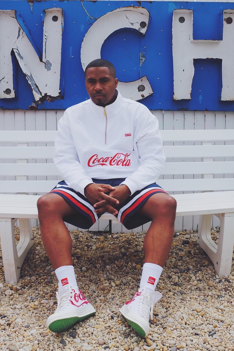 Nas Ronnie Fieg KITH Coca Cola Converse All Star Chuck Taylor 70 Red White Navy