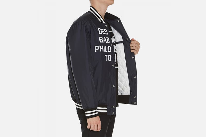 NEIGHBORHOOD x Duppies Collaborative Varsity Jacket Black and White