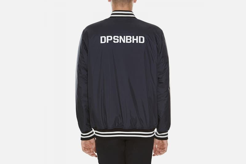 NEIGHBORHOOD x Duppies Collaborative Varsity Jacket Black and White