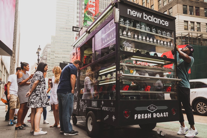 New Balance 574 Sport Model Footwear Sneakers Shoes Lifestyle Runner coffee carts nyc new york city