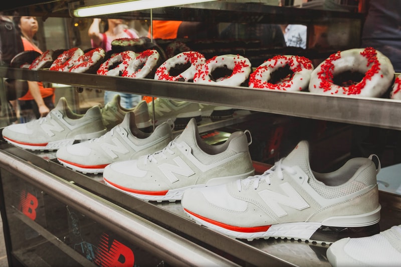 New Balance 574 Sport Model Footwear Sneakers Shoes Lifestyle Runner coffee carts nyc new york city