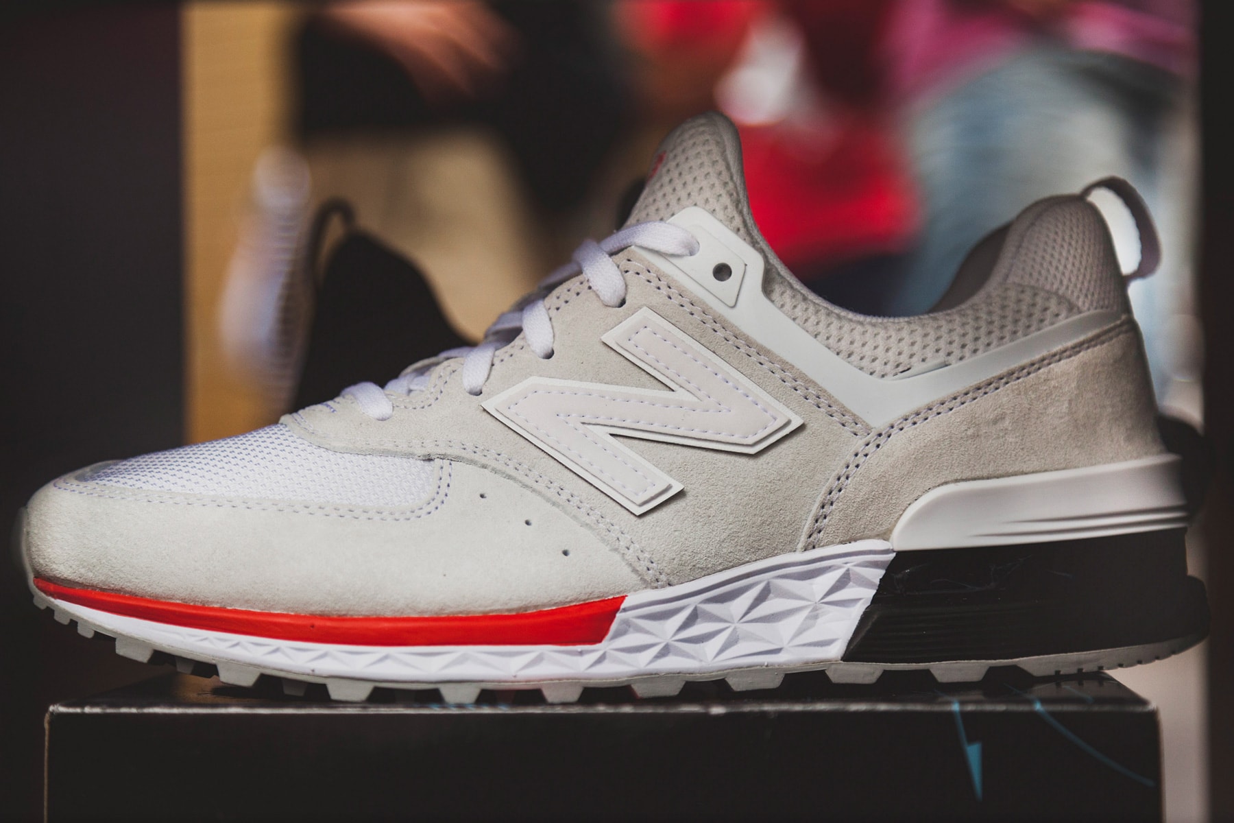 New Balance 574 Sport Model Footwear Sneakers Shoes Lifestyle Runner coffee carts nyc new york city