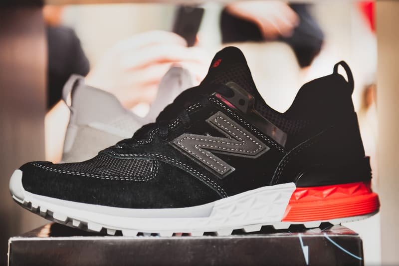 New Balance 574 Sport Model Footwear Sneakers Shoes Lifestyle Runner coffee carts nyc new york city