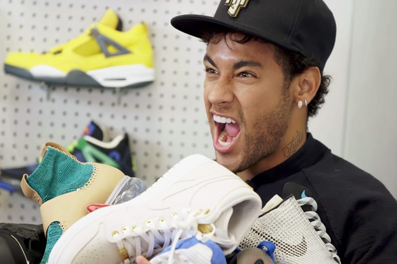 Neymar Breaks 'Sneaker Shopping 