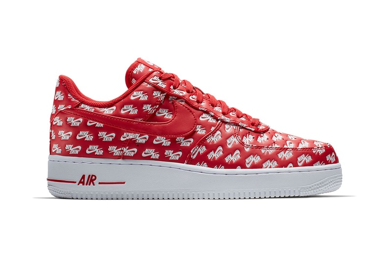 Nike Air Force 1 All Over Print Pack red