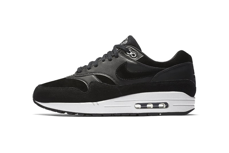 Nike Air Max 1 Skulls 2017 Black Chrome white suede leather 10th Anniversary 2007 Sneakers Shoes Footwear