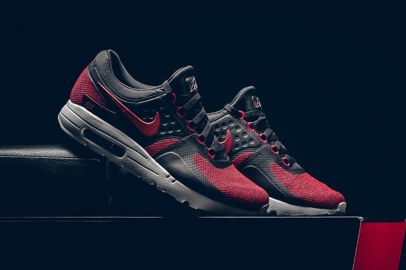 Nike Air Max Zero SE Bred Black Tough Red Pure Platinum Tinker Hatfield Shoes Sneakers Footwear 2017 July Release