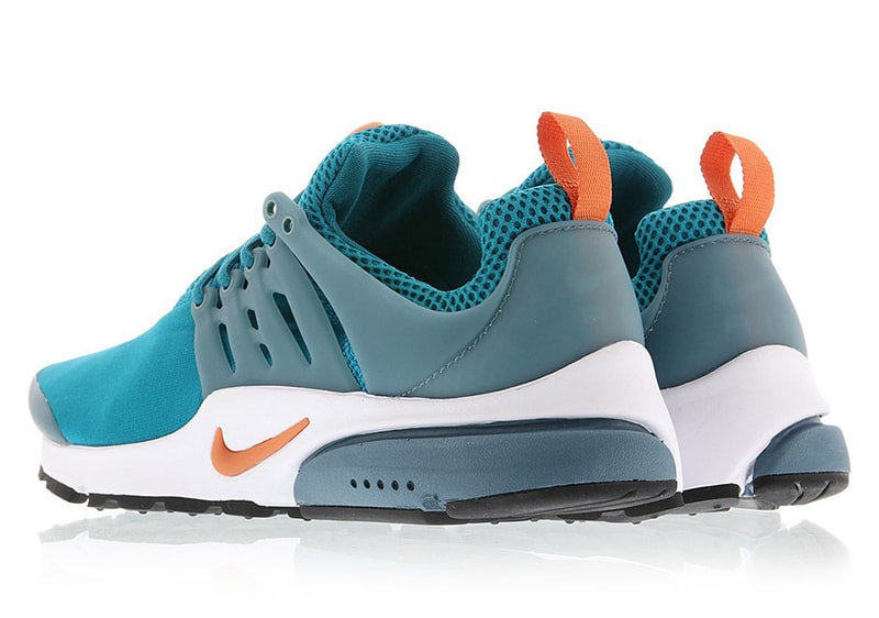 The Nike Air Presto Teal Green Orange Miami Dolphins