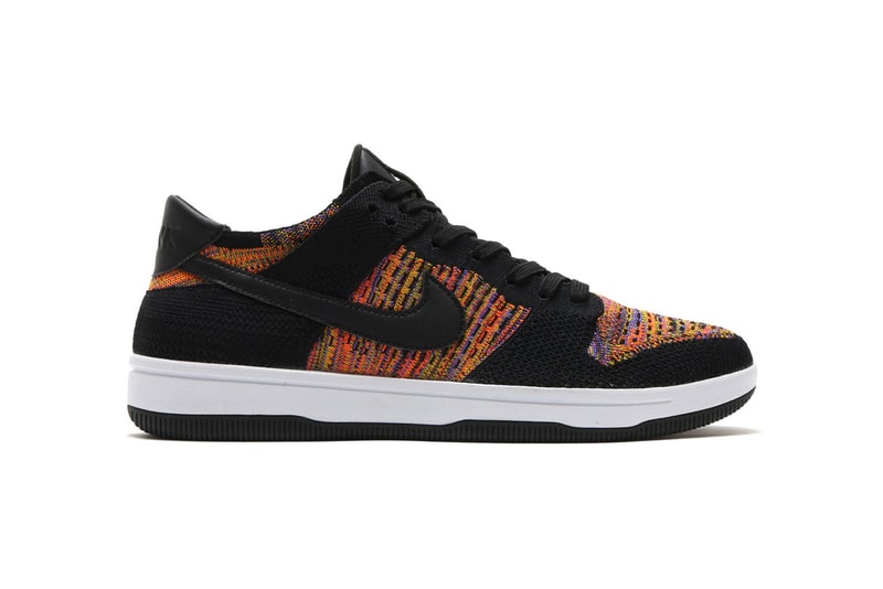 Nike Dunk Low Flyknit Multicolor Black White Sneakers Shoes Footwear 2017 Summer July August Release Date Info
