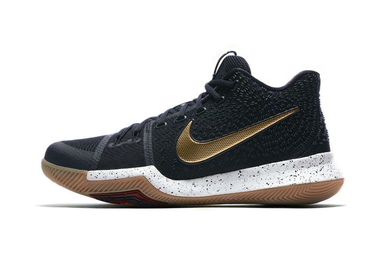 Nike Kyrie 3 Black White Gold Colorway
