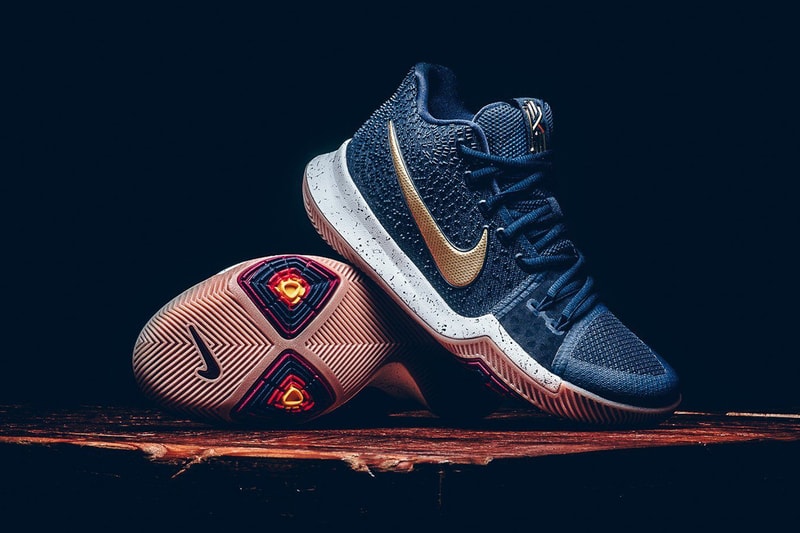 Nike Kyrie 3 Obsidian Metallic Gold Kyrie Irving Cleveland Cavaliers