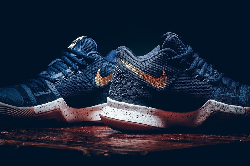 Nike Kyrie 3 Obsidian Metallic Gold Kyrie Irving Cleveland Cavaliers