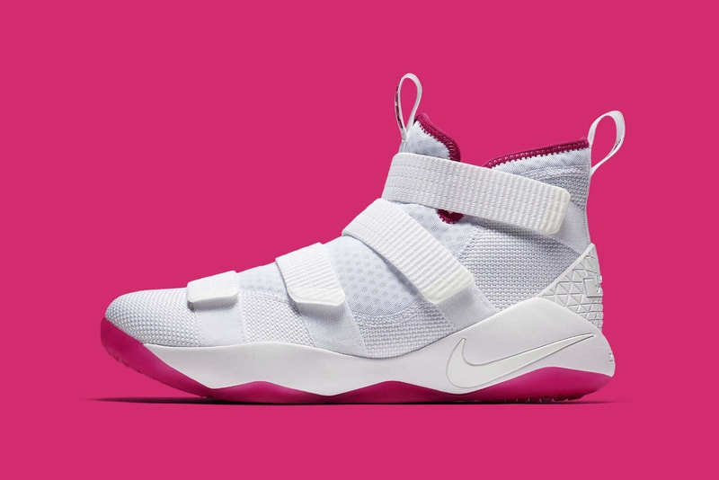 Nike LeBron Soldier 11 EP Kay Yow Breast Cancer Awareness Shoes Sneakers Footwear White Pink 2017 September Release Date Info