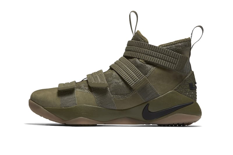 lebron olive green shoes