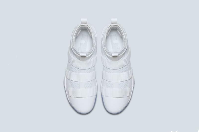 Nike Lebron Soldier 11 Triple White Strap Basketball