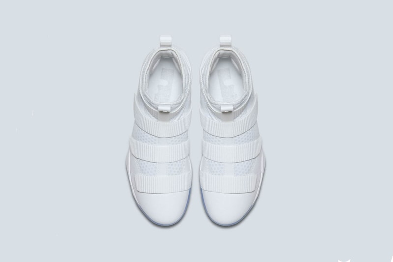 Nike Lebron Soldier 11 Triple White Strap Basketball