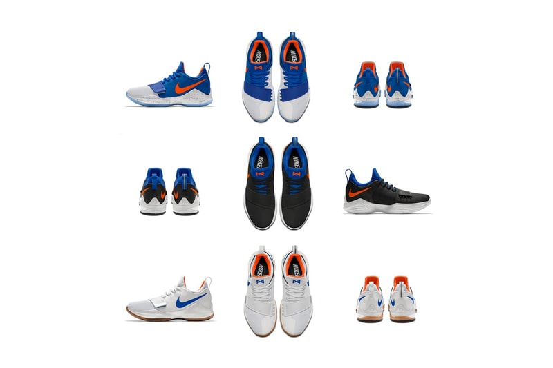 NIKEiD PG1 OKC Thunder Colorways Paul George Oklahoma City Footwear Sneakers Shoes July 2017