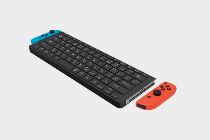 Nintendo Switch Keyboard Blue Red Cyber Gadget