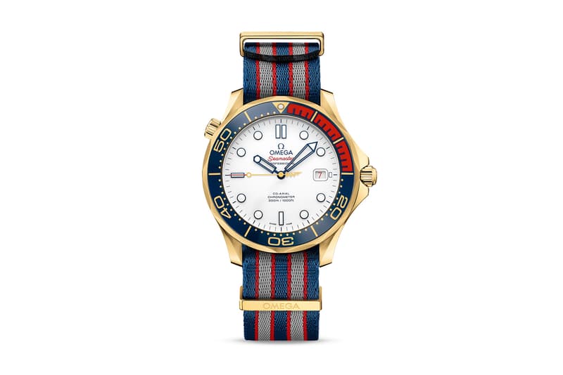 James Bond OMEGA Seamaster Diver 300M Commanders Watch Limited Edition timepiece red white blue british royal navy