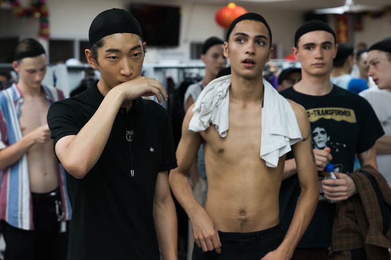 Raf Simons 2018 Spring Summer Runway Show Backstage New York Fashion Week Men's