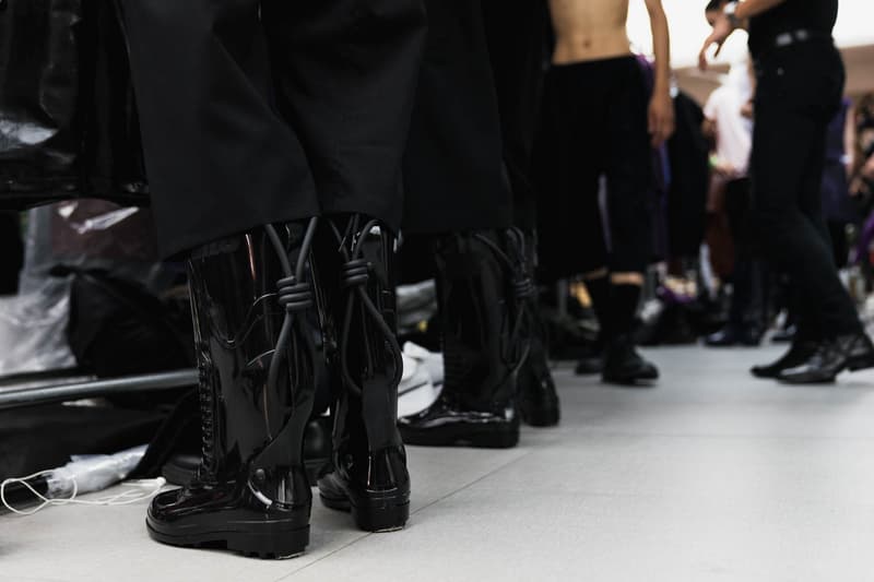 Raf Simons 2018 Spring Summer Runway Show Backstage New York Fashion Week Men's