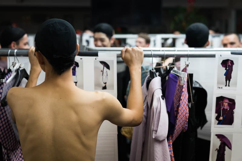 Raf Simons 2018 Spring Summer Runway Show Backstage New York Fashion Week Men's