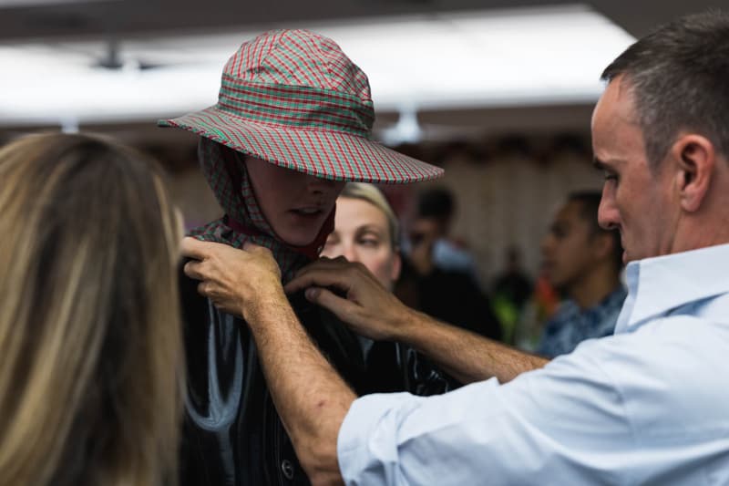 Raf Simons 2018 Spring Summer Runway Show Backstage New York Fashion Week Men's