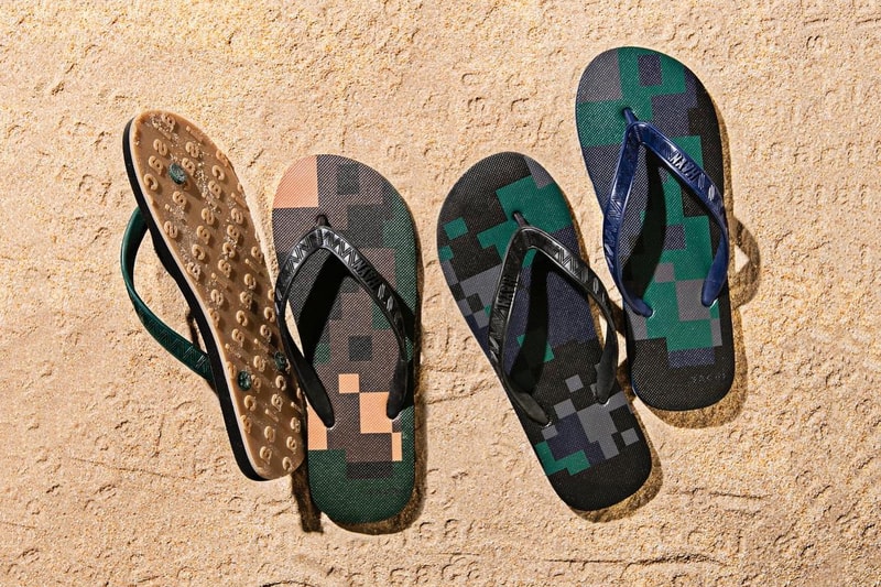 sacai HAYN Digi Camo Flip Flops 2017 Summer Sandals Footwear July 15 Release Date Info