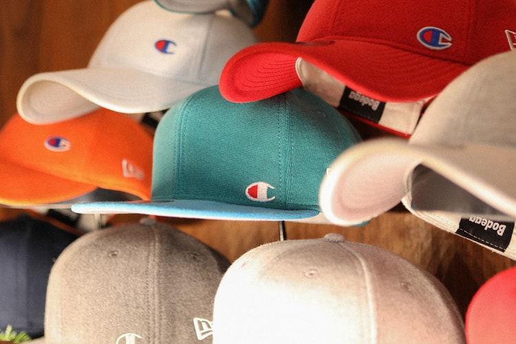 SERIES by Bodega Repurposes Reverse Weave Champion Sweats Into a Collection of Caps