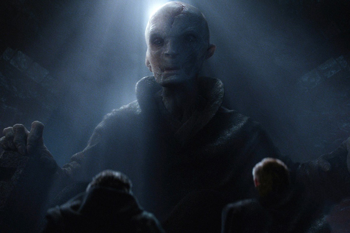 Supreme Leader Snoke Luke Skywalker Images Leaked Star Wars The Last Jedi Rey Finn Kylo Ren