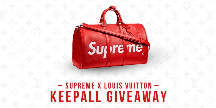 Supreme x Louis Vuitton Keepall StockX Giveaway