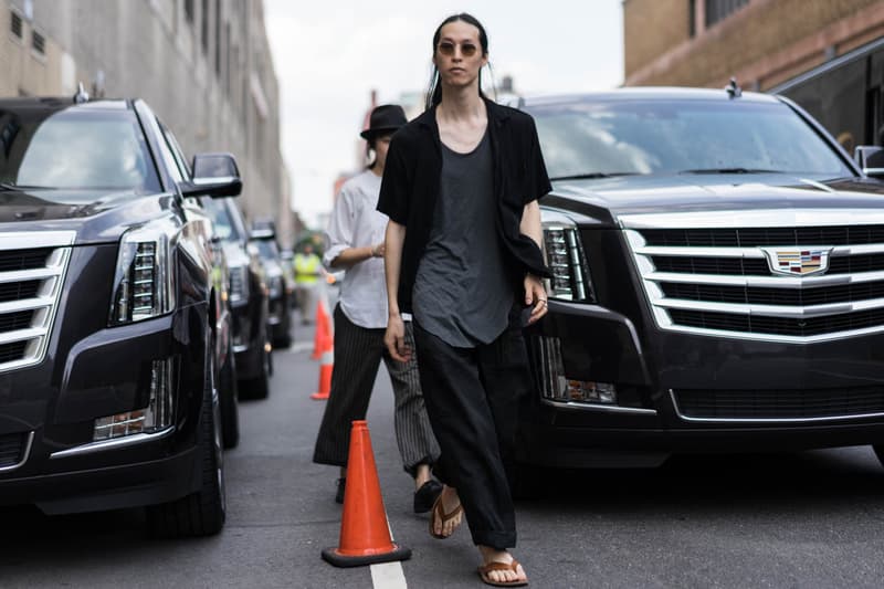 Streetsnaps New York Fashion Week: Men's Street Style Day 3 Off White Louis Vuitton Nike Gucci