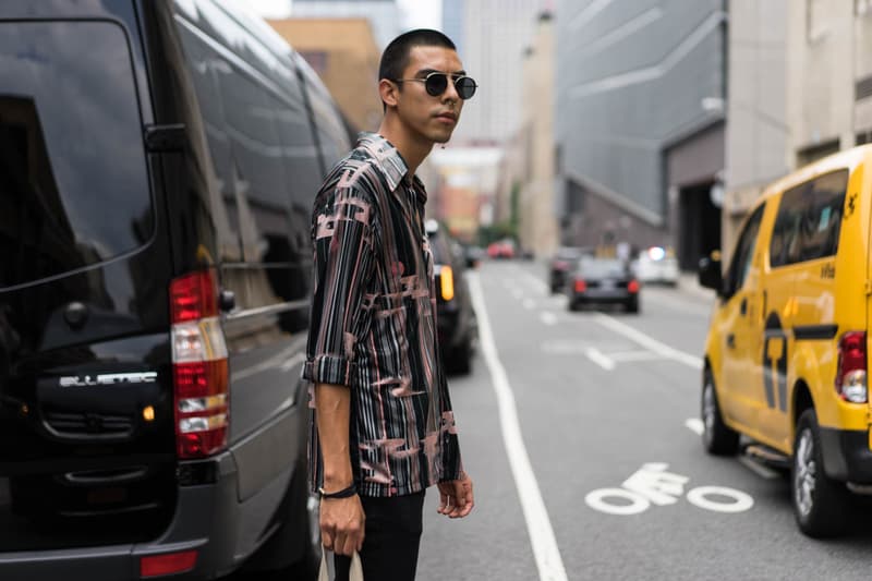 Streetsnaps New York Fashion Week: Men's Street Style Day 3 Off White Louis Vuitton Nike Gucci