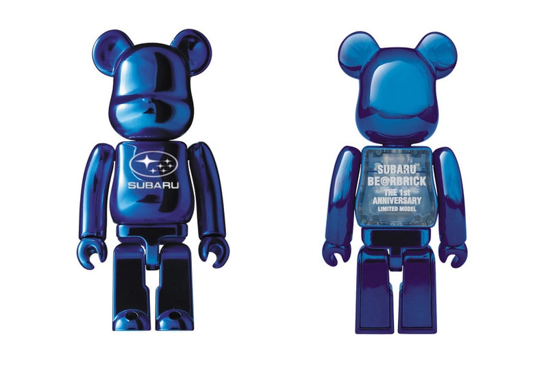 Subaru Medicom Toy Bearbrick The 1st Anniversary Limited Model Blue 2017 July 28 Friday Release Date Info