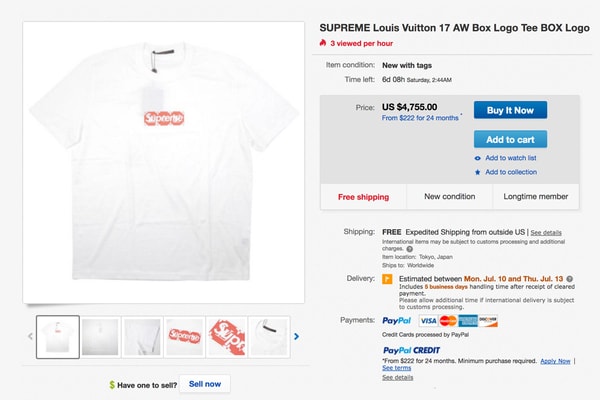 Supreme X Louis Vuitton Absurd Resell Prices Hypebeast