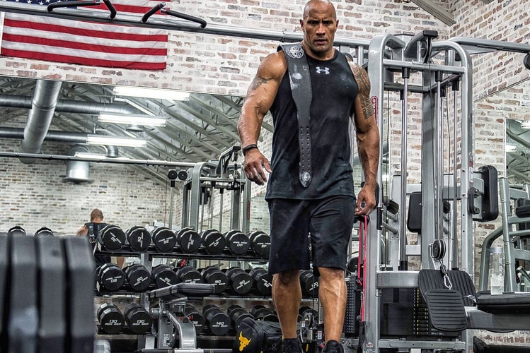 The Rock Hits the Row Machine to Preview New Project Rock Delta Colorway