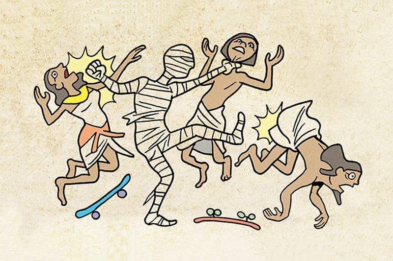 Thrasher's "Skateboard Hieroglyphics" Is a Wacky Guide to Shredding in Ancient Egypt