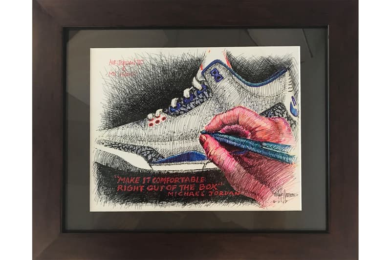 Tinker Hatfield Air Jordan 3 Artwork Make a Wish Auction