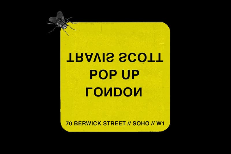 Travis Scott Announces London Pop Up Shop Instagram