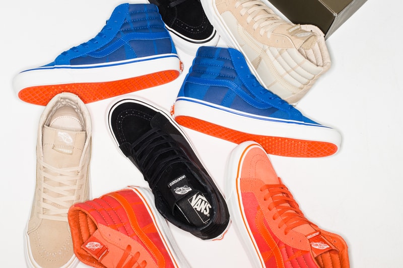UNDEFEATED Vans Sk8 Hi OG LX Safety Orange Desert Khaki Dodger Blue Jet Black
