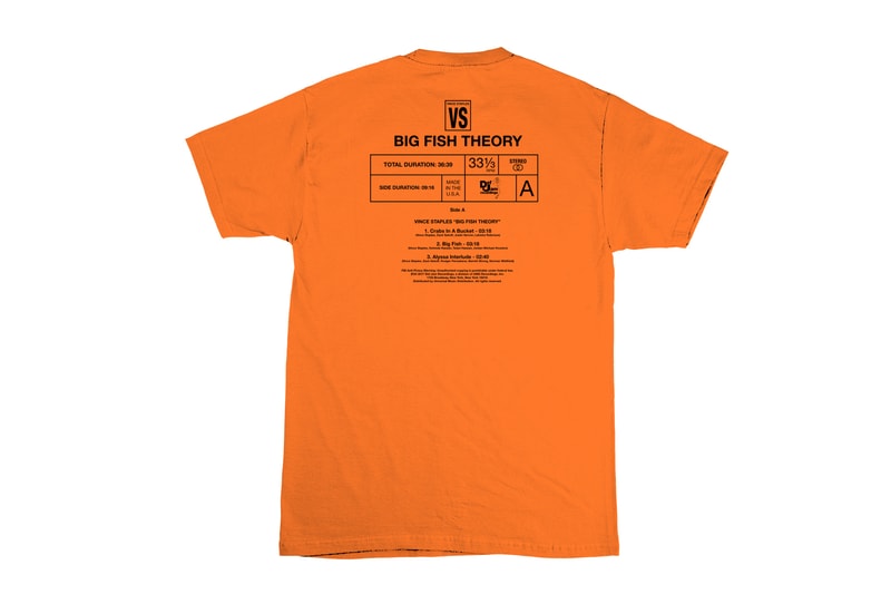 Vince Staples Big Fish Theory Merchandise T-Shirts Tees
