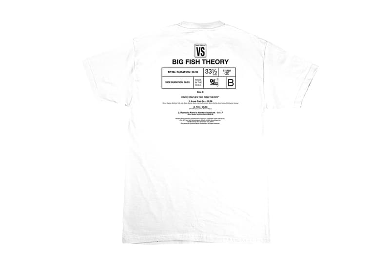 Vince Staples Big Fish Theory Merchandise T-Shirts Tees
