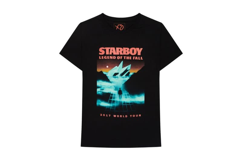 The Weeknd Starboy Phase One Legend of the Fall Tour Merchandise